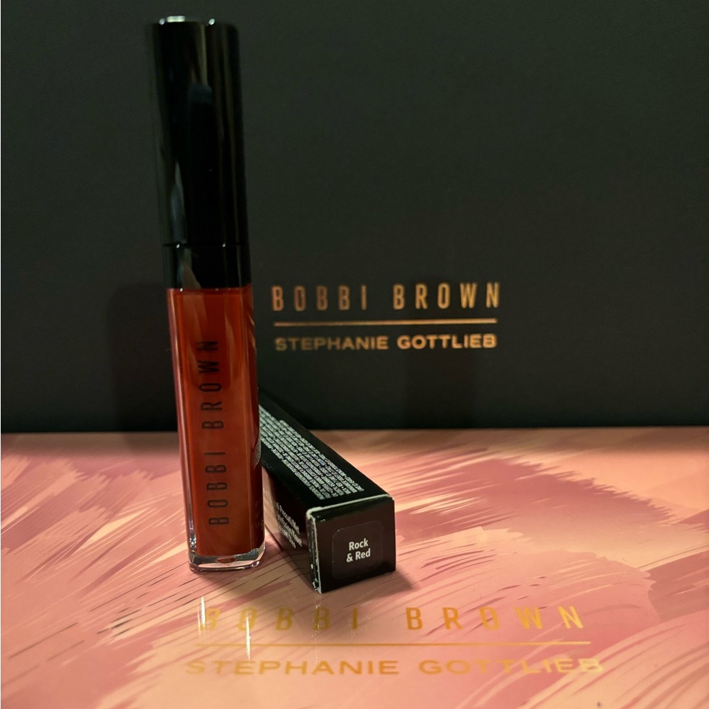 NIB Bobbi Brown Full-Size Lipgloss Rock & Red